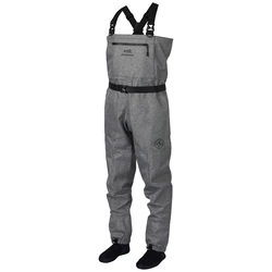 Bassdash IMMERSE Transpirable Ripstop Medias Pie Pesca Caza Vadeadores Ligero Gris Pecho Wader para Hombres Mujeres
