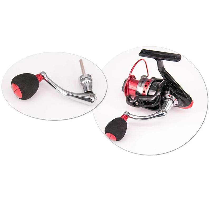 Manija eléctrica de repuesto para carrete de pesca, manivela, perilla giratoria, empuñadura de brazo basculante de Metal para accesorio de actualización de rueda - imagen 5