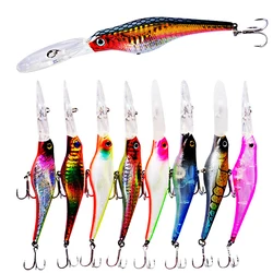 POETRYYI-señuelo de pesca de pececillos láser, 1 pieza, 13CM, 10,7G, anzuelos de pesca, aparejos wobbler, crankbait, cebo duro artificial de Japón, swimbait