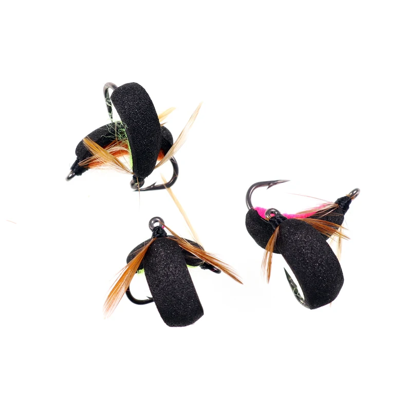Bimoo, 6 uds., pesca de carpa Zig Bug Fly Boatman, pesca de carpa, insecto emergente, cebo Artificial imitador para aparejo de pelo, helicópteros, aparejos combinados - imagen 5