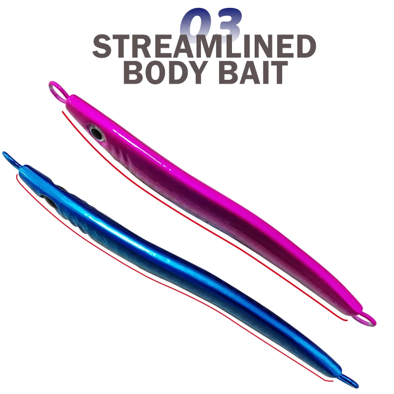 TEASER-J2, Micro Plantilla de Metal Artificial, 14g, 28g, 40g, 60g, 80g, arrastre de orilla, cuchara de Jigging, pesca en agua salada, Jigbait - imagen 5