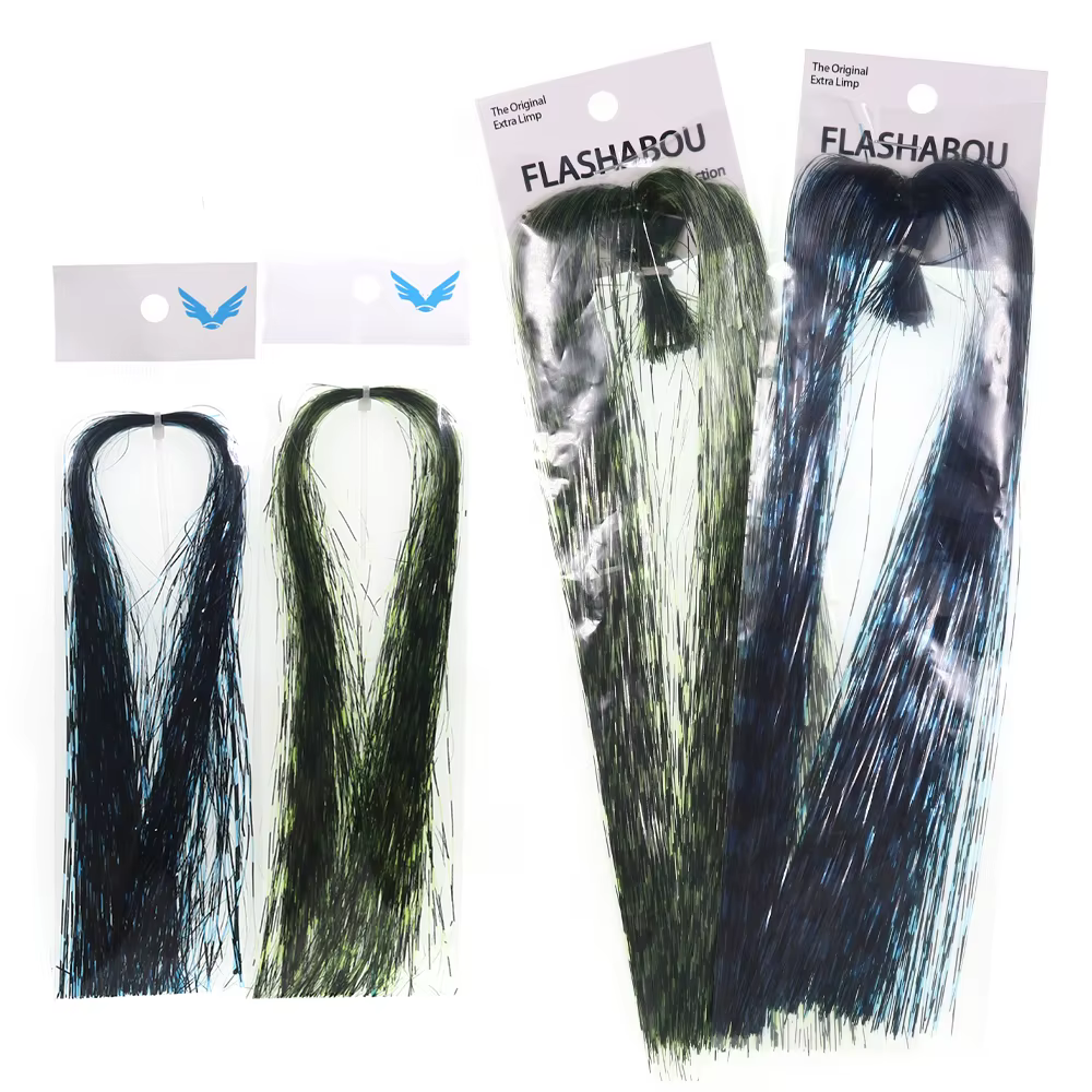 Bimoo Serpentinas pesca – Flashabou, Tinsel, Marabou (2 uds) - imagen 3