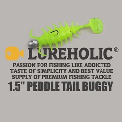 Lureholic Buggy – Vinilo Cola Paddle Hundimiento Lento