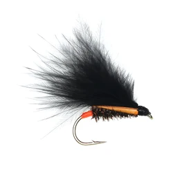 ICERIO Streamer Marabu Negro – Señuelo Trucha