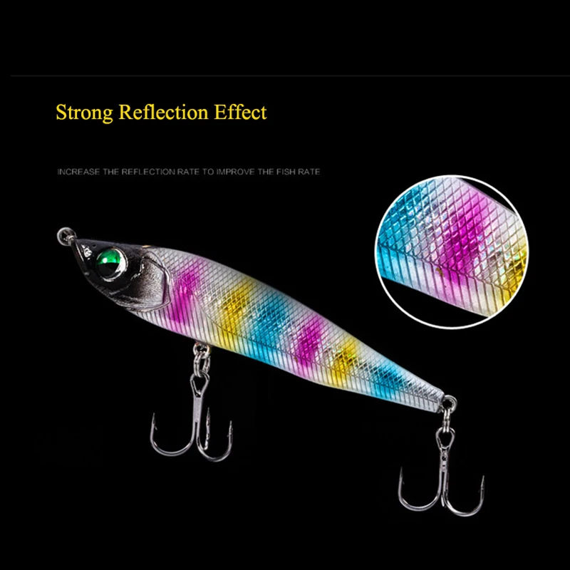 Señuelo de pesca en forma de pececillo, cebo Artificial duro de 6,5 cm, 8cm, 9,5 cm, ojos en 3D, aparejos de pesca, 2 uds. - imagen 4