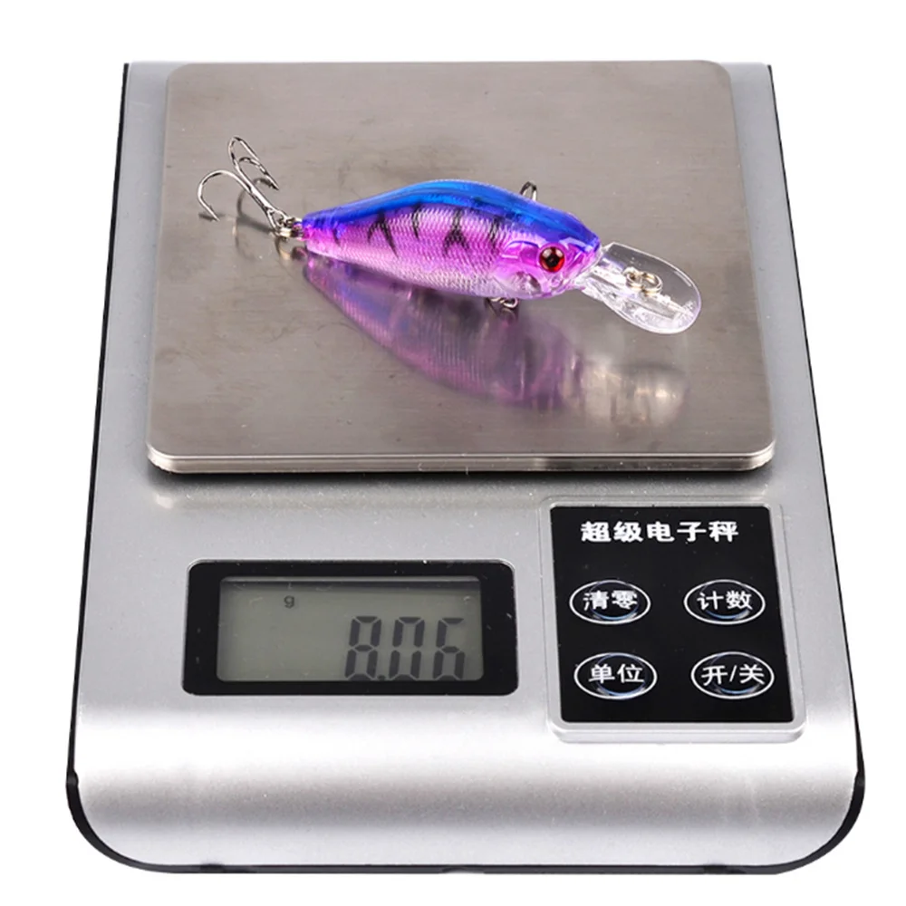 Señuelos duros de Pesca Minnow, cebo Artificial de plástico Wobbler, aparejos flotantes para carpa y lubina, 7cm, 8g, 1 ud. - imagen 5