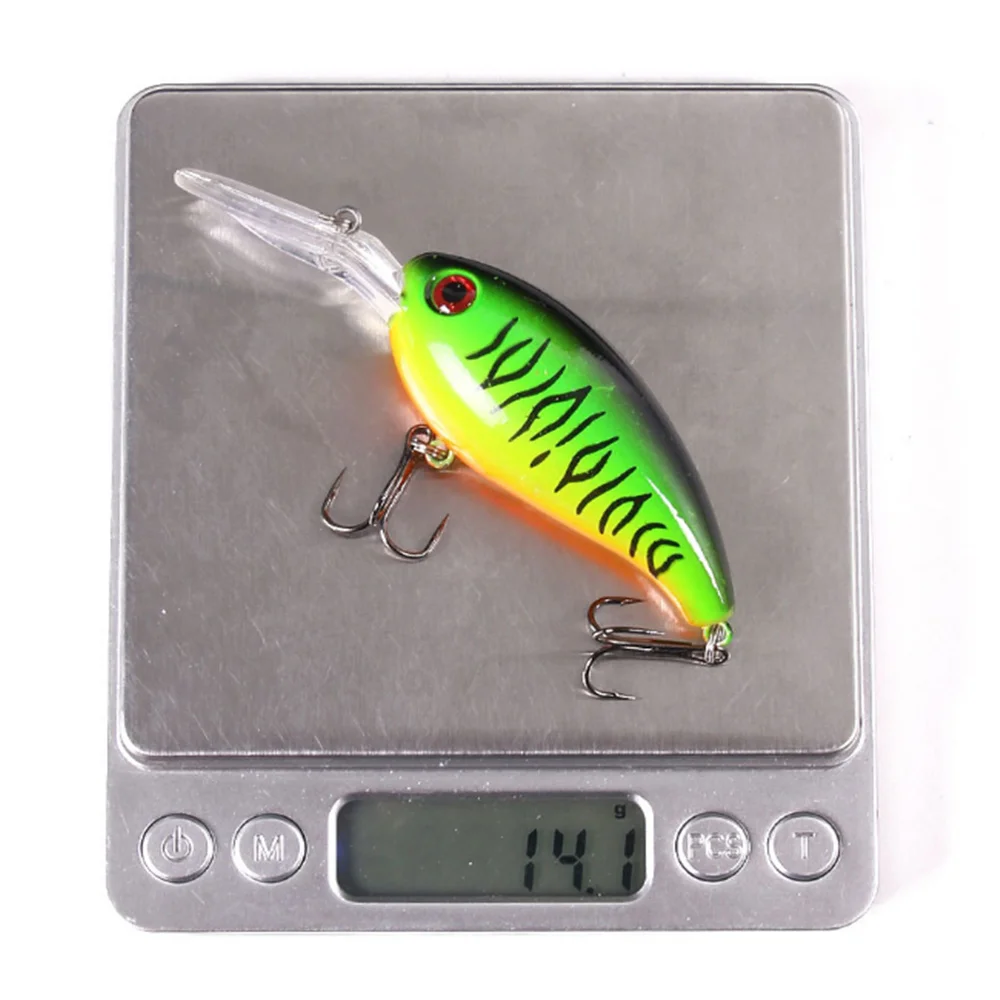 Señuelo de pesca flotante Wobbler realista, 1 piezas, 10cm, 14g, cebo duro Artificial para curricán, lucio, carpa, aparejos de pesca, ojos 3D - imagen 3