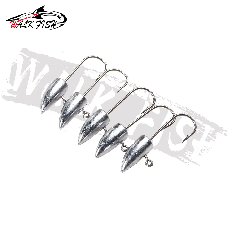 WALK FISH 10PCS/Lot 1g 1.5g 2g 3g Mini Jig Head Hook Exposed Fishing Hook Barbed Hook Trout Soft Lure Jig Fishing Hook - imagen 5