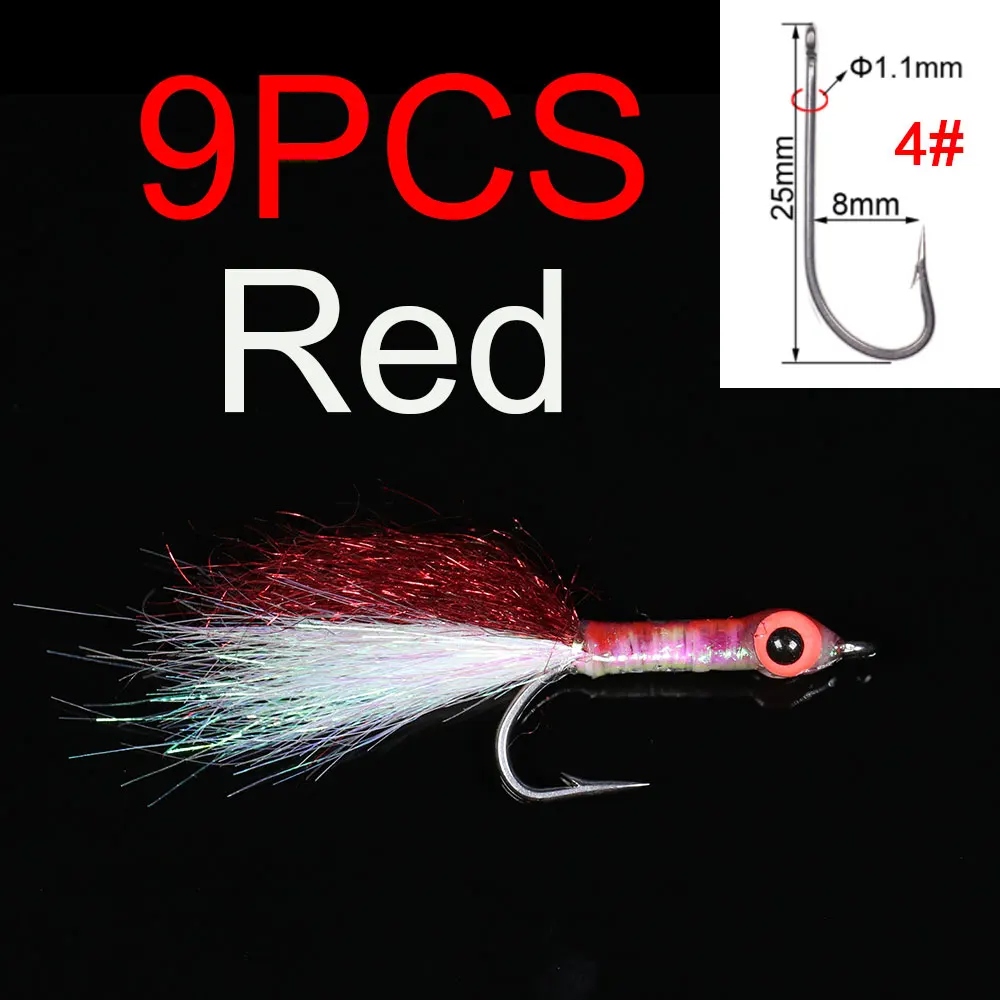 9pcs Red