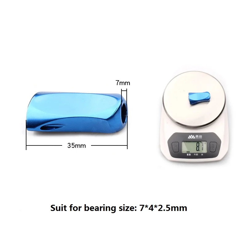 Kawa, 1 unidad, perilla de mango de carrete de pesca para aleación de aluminio D/S/A, longitud de 35mm, peso 8, g/unidad, accesorio de carrete de pesca DIY - imagen 5