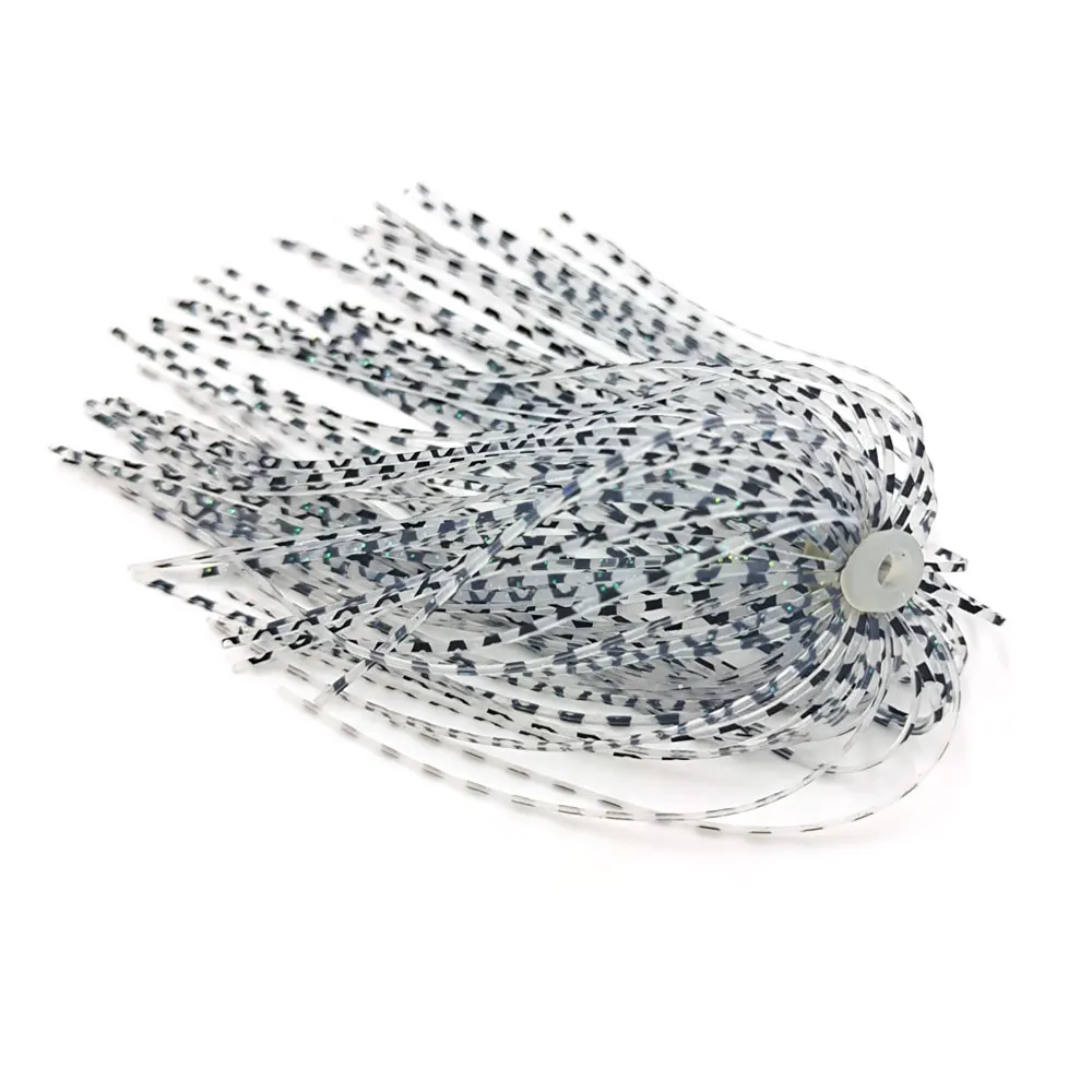 5 uds señuelo de pesca faldas elásticas de silicona agujero paraguas faldas accesorios de pesca Spinners cebo Buzzbaits - imagen 4