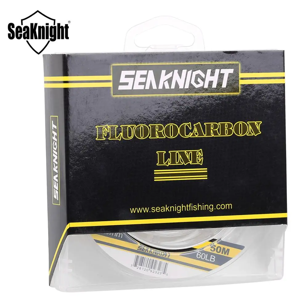 SeaKnight 50M 100M 100% Material japonés 3-100LB líneas de pesca de fluorocarbono línea líder de fibra de carbono pesca de carpa de hundimiento rápido - imagen 4