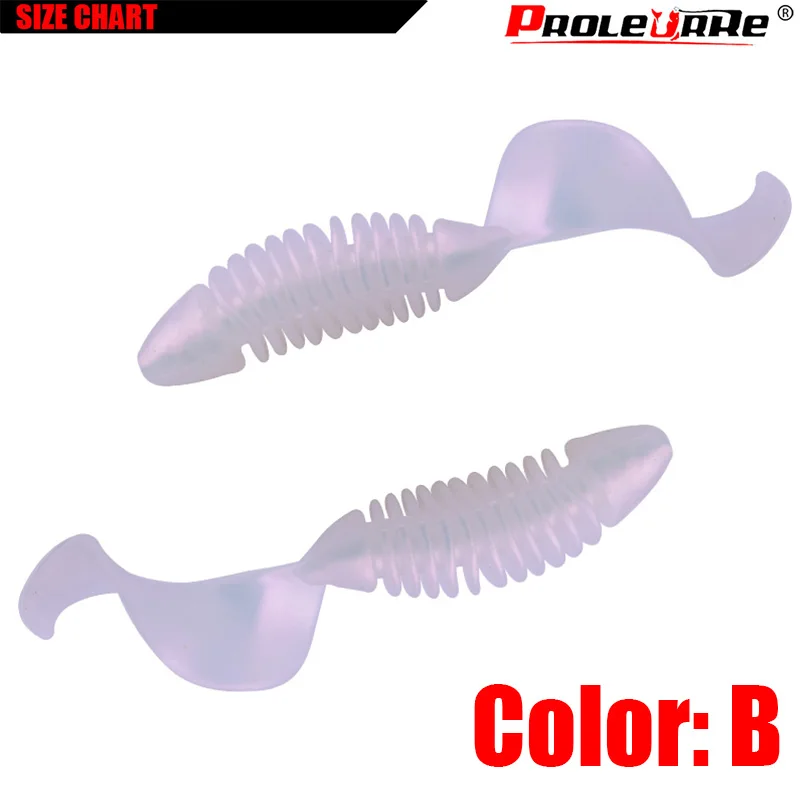 Señuelo de pesca de silicona suave, cebo de 6,5 cm, 3,2g, Wobblers artificiales, Swimbaits Grub para lubina, trucha, aparejos de carpa, lote de 5 unidades - imagen 5