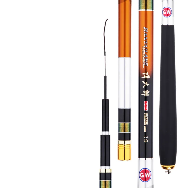 Caña de pescar de fibra de carbono, aparejos de pesca de carpa, Olta manual, 3,6/3,9/4,5/4,8/5,4/5,7/6,3 m, Taiwán - imagen 3