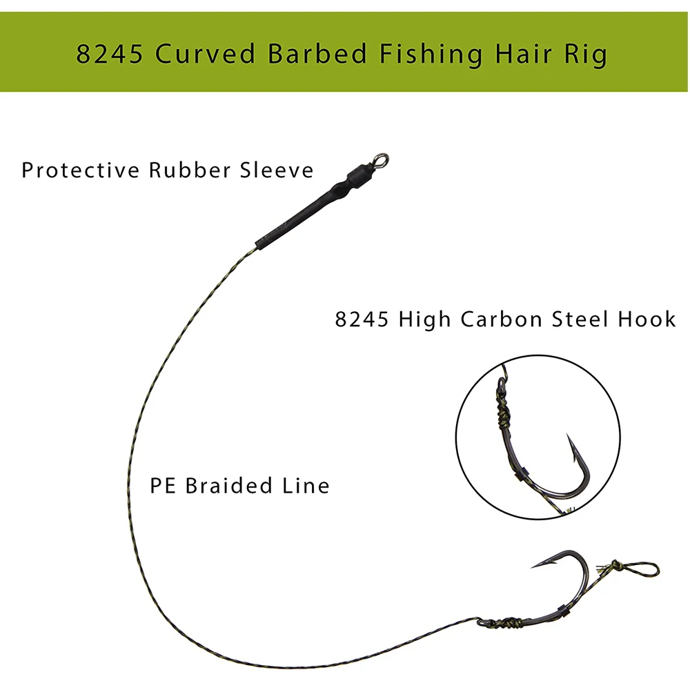 Accesorios de pesca de carpa, aparejo para el pelo de carpa, herramienta de aguja de cebo, accesorios de cebos de maíz, 45 Uds. - imagen 5