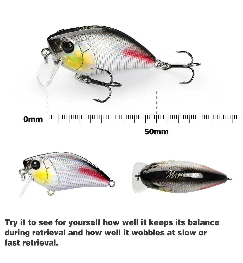 50F Crankbait - Detalle de construcción