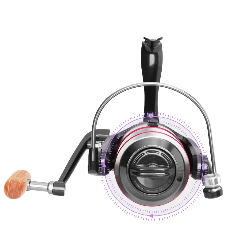 Carrete de pesca giratorio de Metal, 8KG de arrastre máximo, de acero inoxidable, accesorios de pesca en agua salada - imagen 3