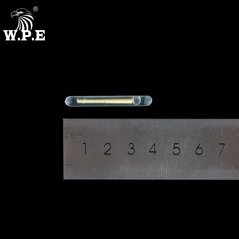 W.P.E-flotador de Pesca fluorescente, palo luminoso de luz, aparejos de Pesca de carpa, flotador nocturno, 15/30/45 Uds., 4,5x39mm - imagen 3