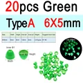 20 Green 6x5mm A