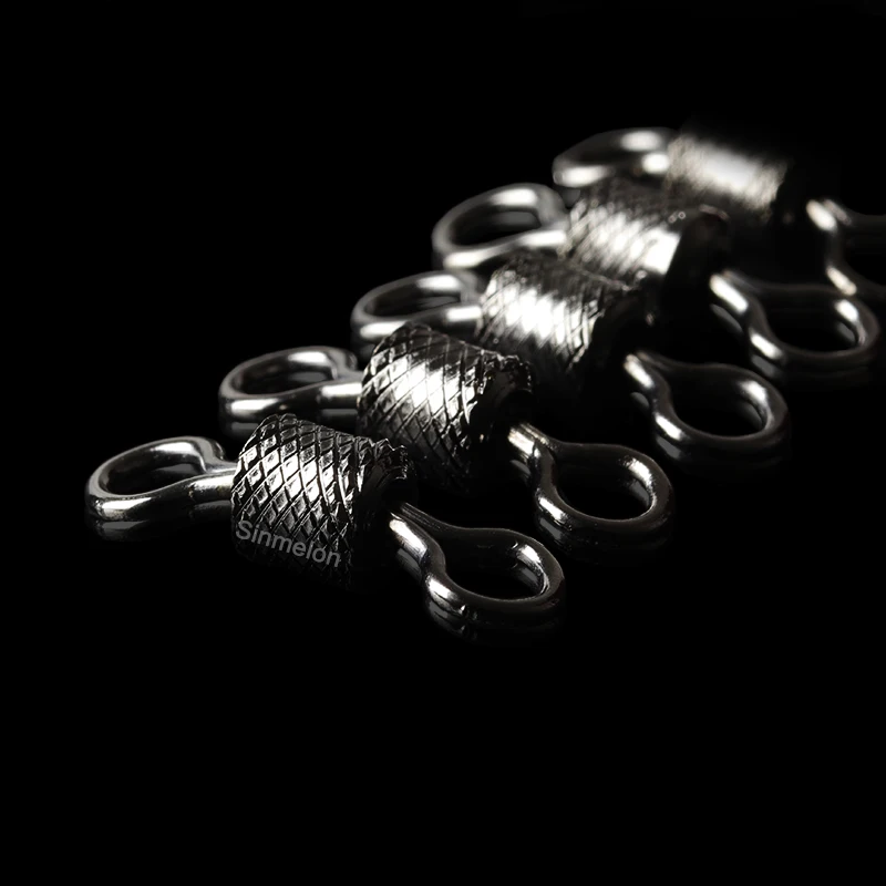 WALK FISH 50 unids/lote pesca giratoria rodamiento de bolas giratorio con seguridad Snap anillos sólidos giratorio para accesorios de pesca de carpa - imagen 3