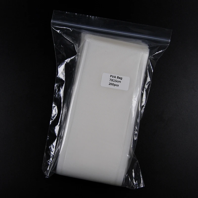 Bolsa de pesca de carpa PVA, Material para lanzar cebo, sin residuos, 7x15cm, 1000 unidades, mejor precio - imagen 3