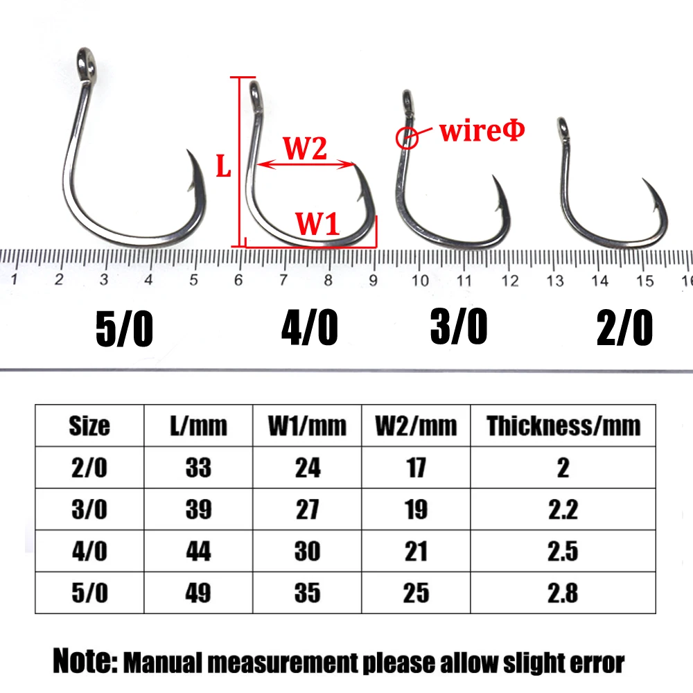 Anzuelos de agua salada antioxidantes chapados en estaño brillante, anzuelo compensado con púas de acero rico en carbono, anzuelo de señuelo de Jigging de gran asistencia, 10 Uds. - imagen 3