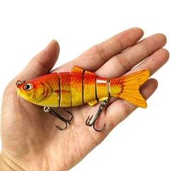 1PCWobblers Señuelos de Pesca cebo duro multisección 100mm16,5g cebo Artificial Minnow Crankbait Jig perca carpa aparejos de pesca señuelo