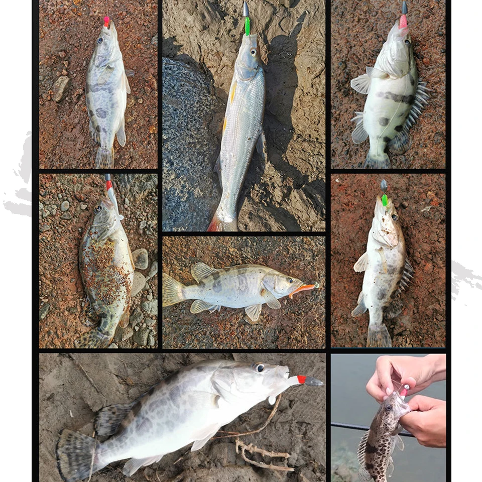 WALK FISH-SEÑUELOS blandos de silicona de 10 piezas, cebo Artificial de 5,5 cm, 6,3 cm, 7cm, 9cm, productos para pesca en el mar, Pva, Swimbait, Wobblers - imagen 5