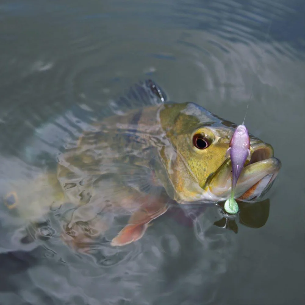 Señuelo Artificial suave de 7cm y 14g, plantilla de gusano de plástico, Swimbait para lubina, perca, Zander, pesca de invierno - imagen 5