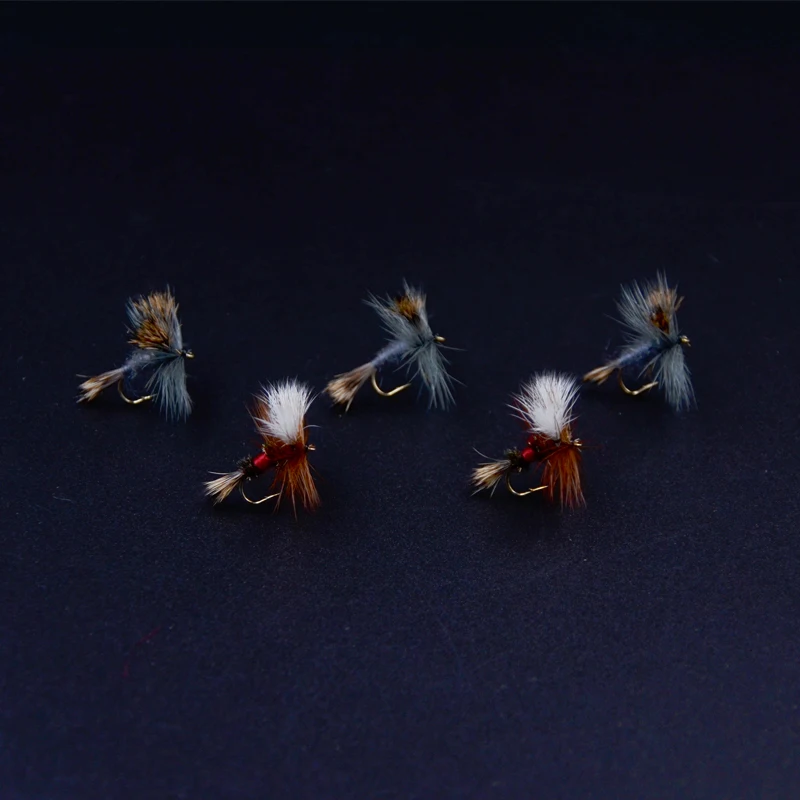 Mosca seca Grey Wulff tamaño 12 vista lateral