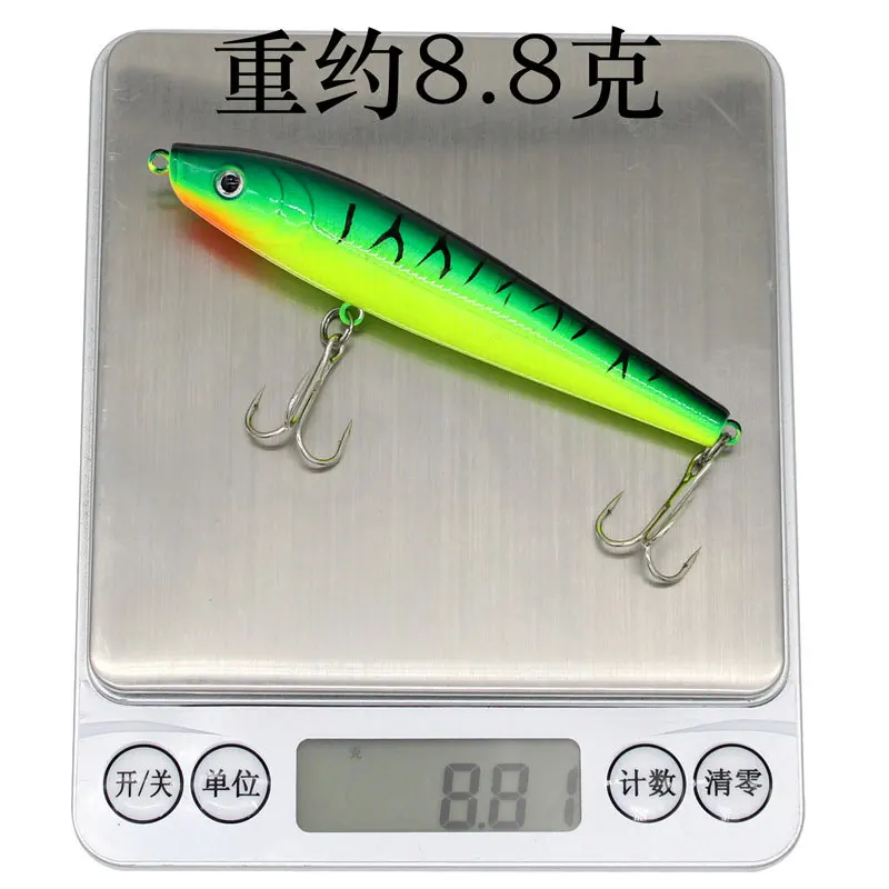 Señuelos de Pesca Minnow, cebo duro de 9,5 cm, 8,8g, wobbler Bass Pike, cebos artificiales de plástico para aparejos de pesca Crankbait, 1 pieza