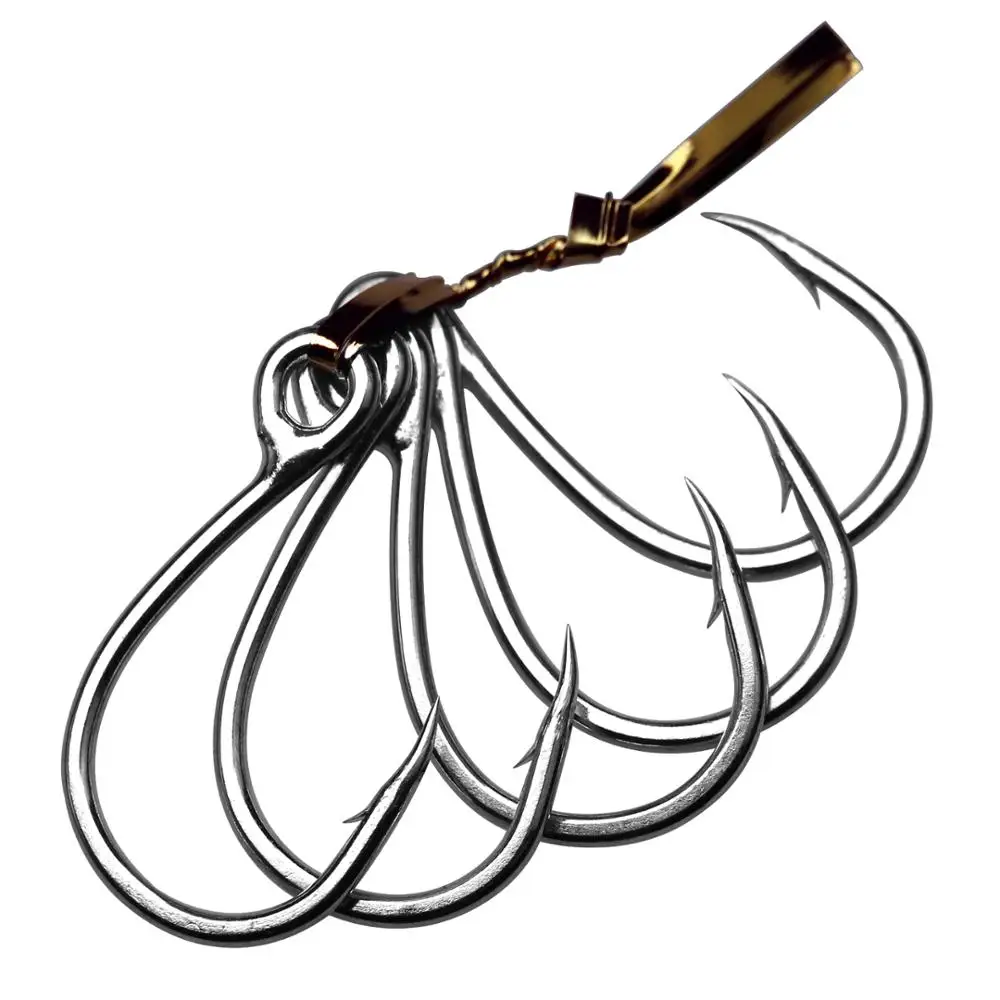 Anzuelos de anzuelo Big Eye, anzuelos de pesca de agua salada 9986 # 6/0 # 4/0 # Gancho de manivela afilado 3/0, gancho de púas de acero de alto carbono para señuelo suave - imagen 5