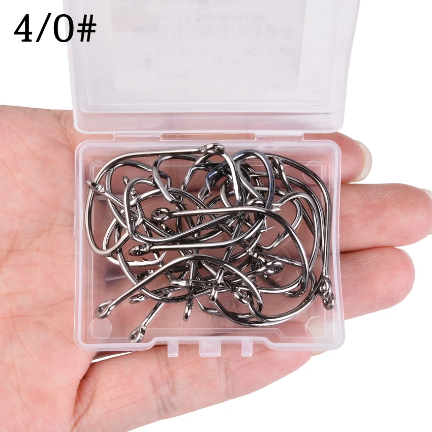 Anzuelos de pesca de acero con alto contenido de carbono, conjunto de anzuelos de pesca con caja de púas, 20 unids/caja, 7381 - imagen 5