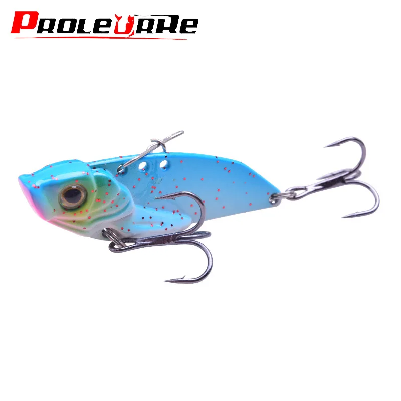 Señuelo de Pesca de Metal VIB, cebo duro Artificial de 4,8 cm y 9,5g, con vibración vívida, 1 unidad