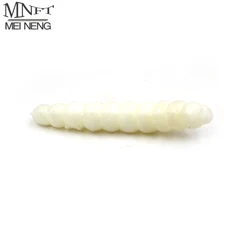 MNFT Señuelo blando para trucha - realista blanco/verde 3,8 cm