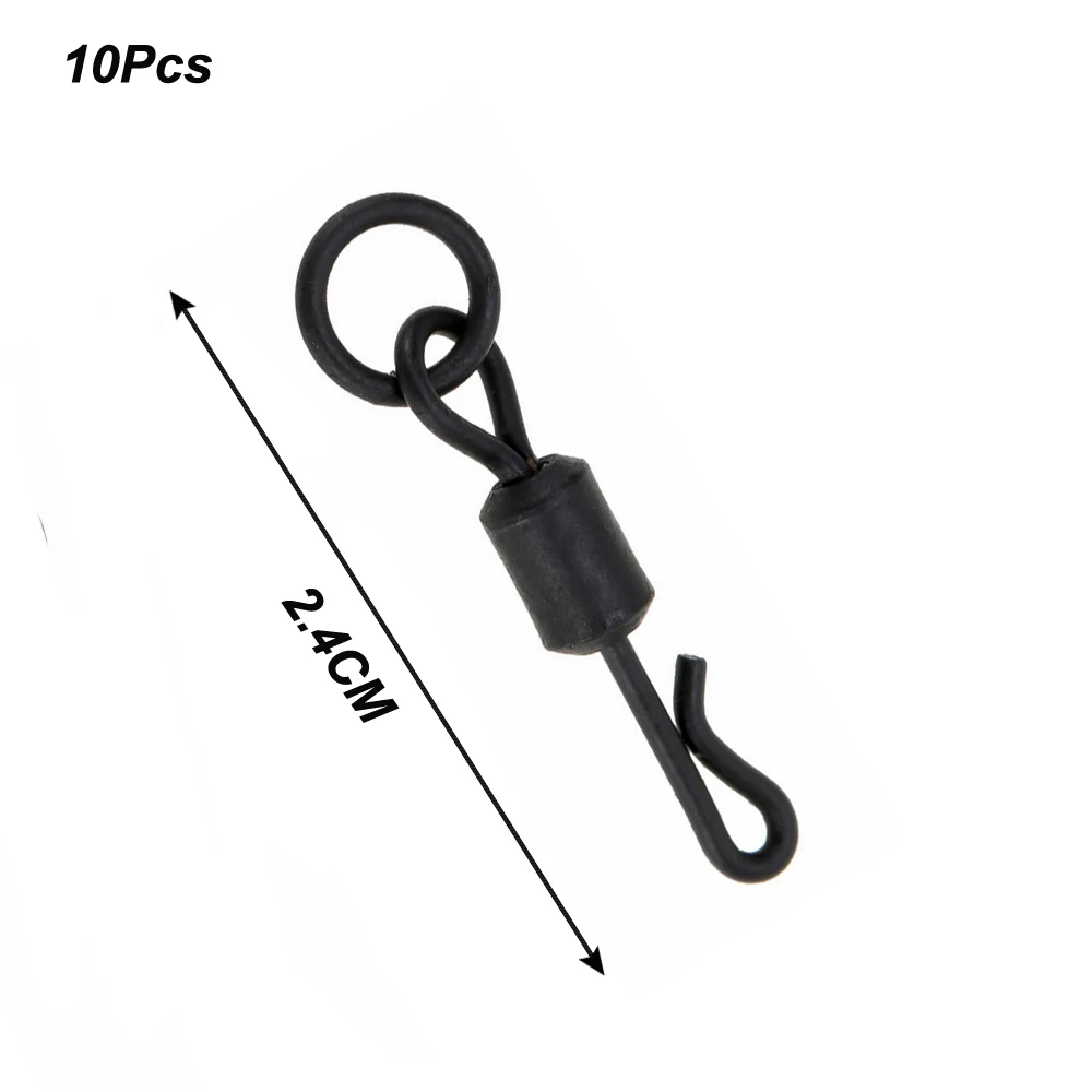 Aparejos de pesca de carpa con eslabones giratorios de cambio rápido, equipo de liberación de cuentas Chod, cuentas Heli Chod, 20 piezas - imagen 3