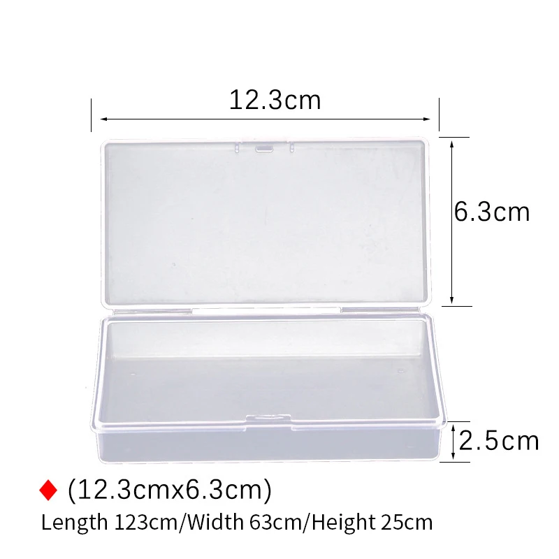 Caja de almacenamiento de plástico para anzuelos de pesca, caja cuadrada para accesorios, aparejos de pesca al aire libre, 5 compartimentos - imagen 3