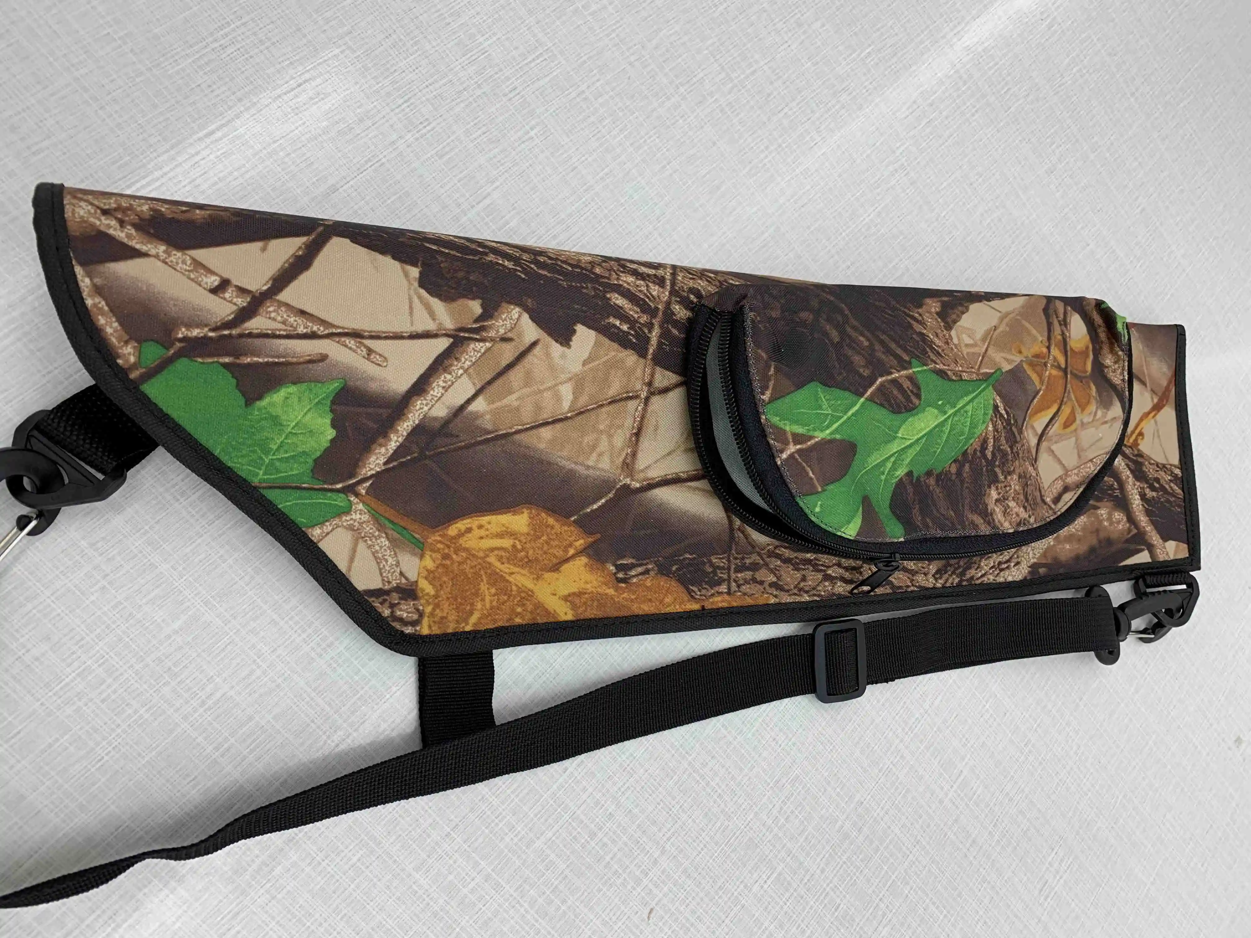 Soporte de flecha de arco con bolsa compuesta de ballesta, herramienta de tiro con arco, Arrowhead de fibra de vidrio para práctica recurva de caza - imagen 4