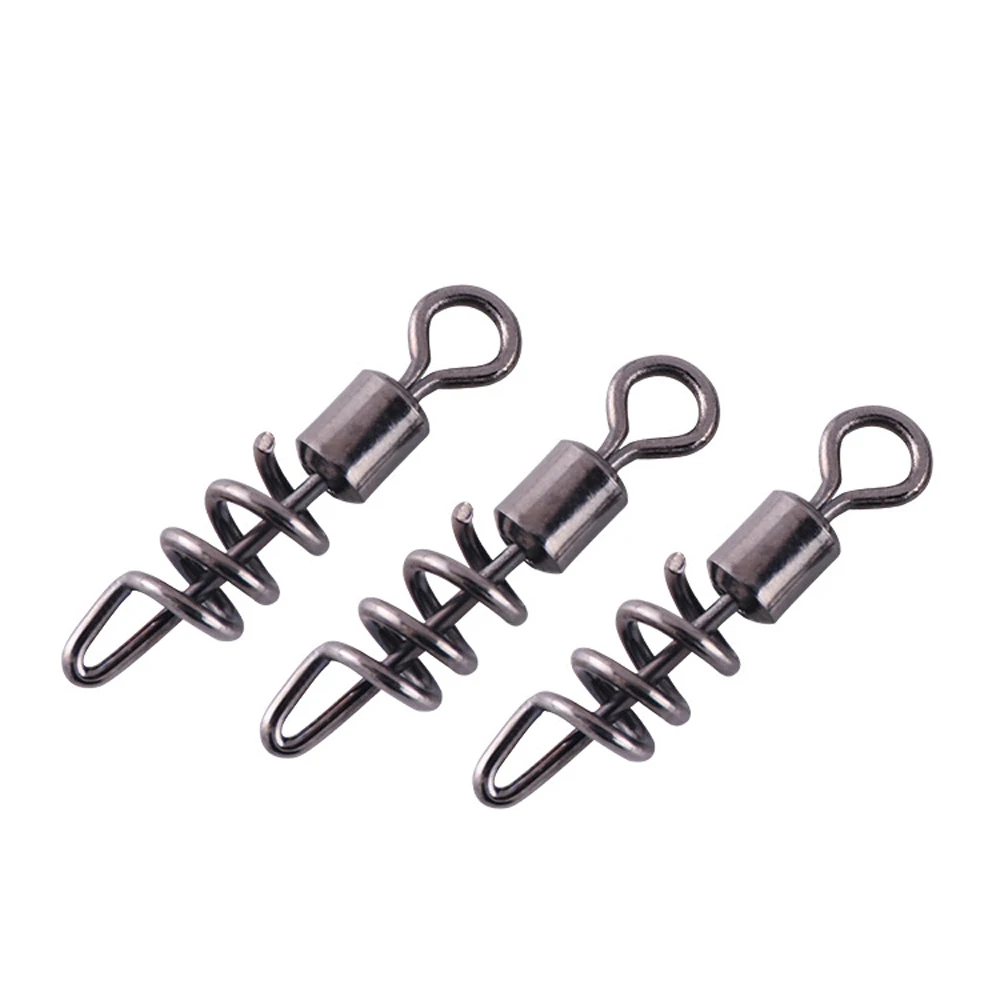 Conector de pesca con anillos giratorios, Pin de rodamiento, accesorio de pesca, 10 unids/lote