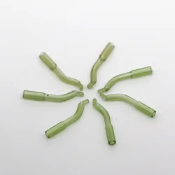 Gancho de pesca verde transparente con giratorios antienredos para carpa
