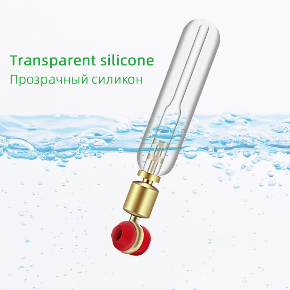 DNDYUJU-flotadores de pesca antinudo, boya de tubo flotante de rotación, con cabeza de cobre y silicona, 20 piezas - imagen 5