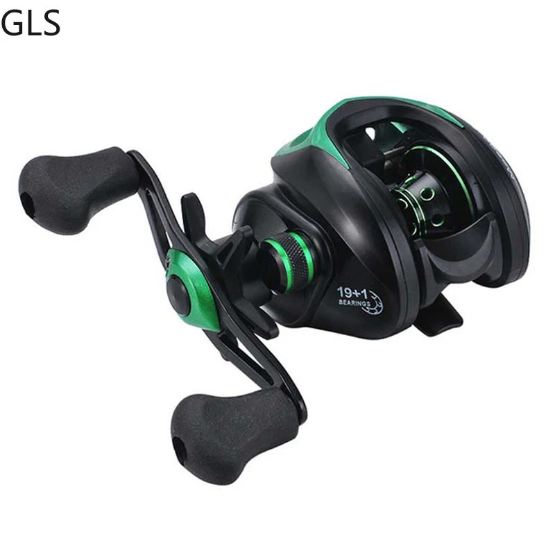 Carrete de pesca Baitcasting para mano derecha e izquierda, aparejos de pesca de agua salada, relación de transmisión 2023: 1, arrastre máximo 8KG, verde, 19 + 1BB, nuevo, 9,1 - imagen 3