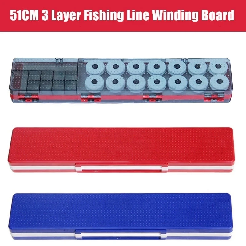 Caja de sedal de pesca flotante multifuncional, tablero de bobinado, accesorios, caja de almacenamiento, cajas de aparejos de pesca profesionales X226G - imagen 5