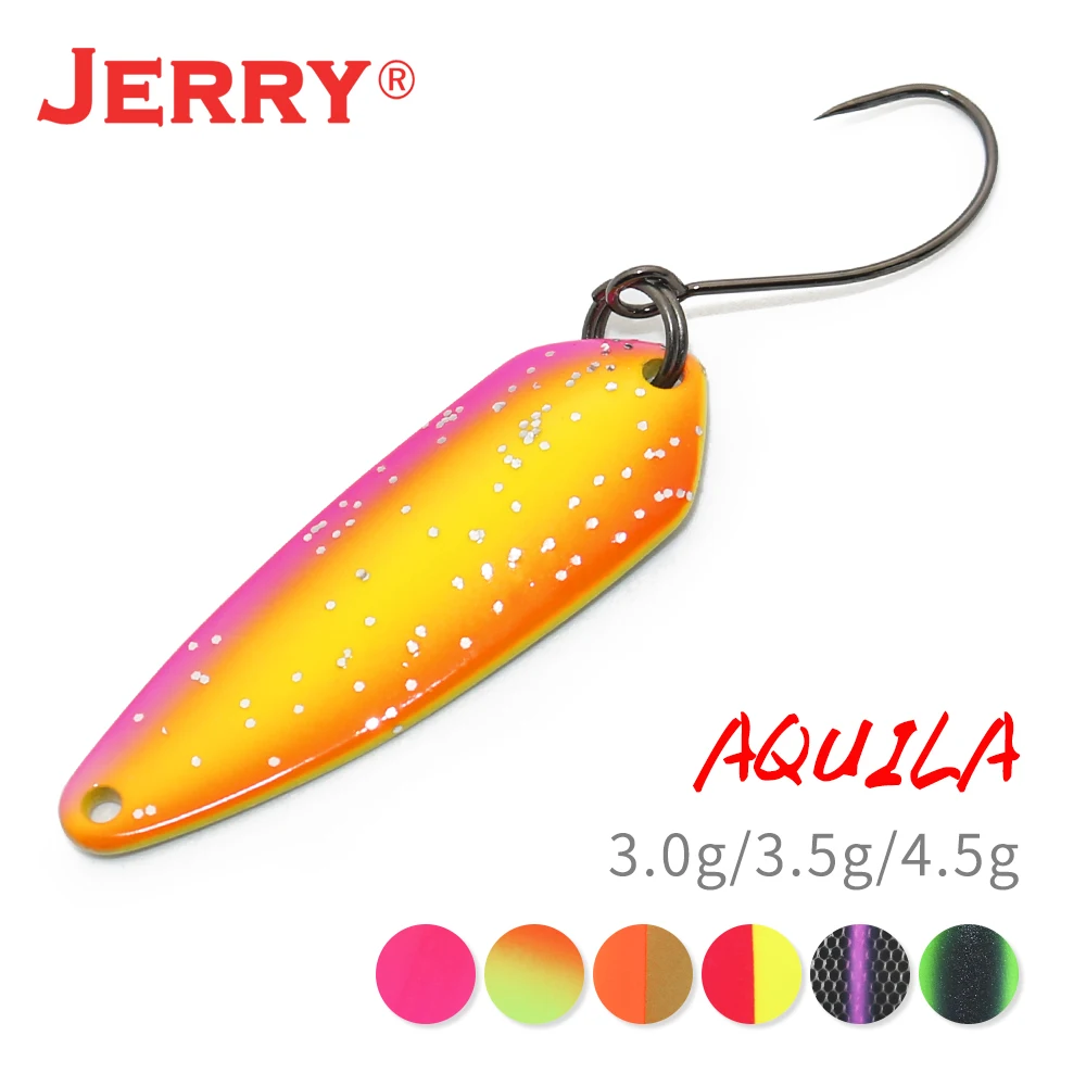 Jerry Aquila Micro Fishing Spoons Lake UV Color Area Trout Chub Perch Metal Lures Bait Spinner Glitter Pesca - imagen 5
