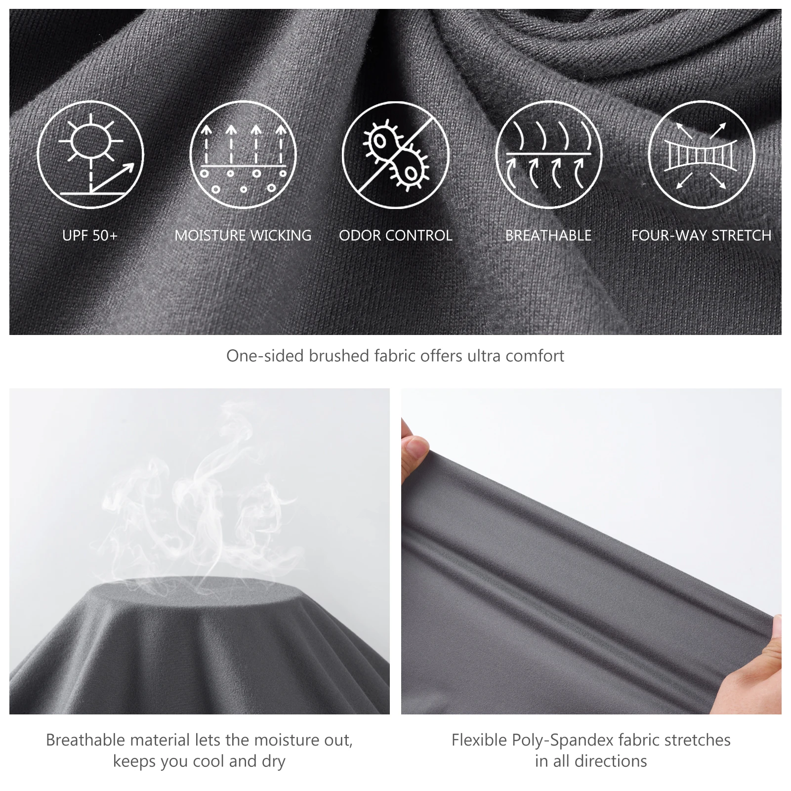 Bassdash-camisa de caza para hombre, camisa ligera de camuflaje, manga larga, elástica, pesca, senderismo, FS22M, UPF 50 - imagen 5