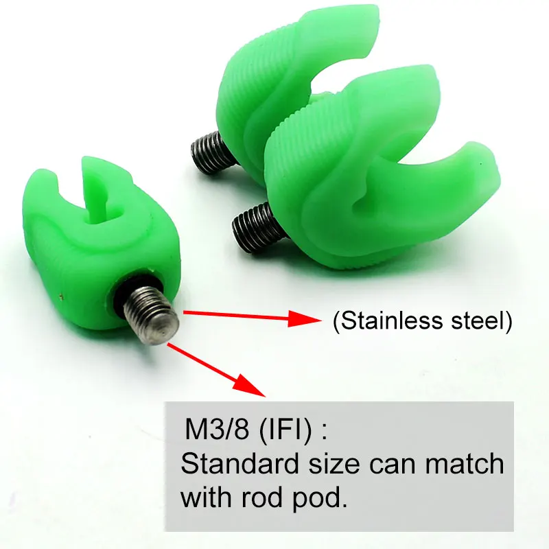 Accesorios de pesca de carpa, 4 piezas, caña de descanso para glúteos, Pod, equipo de aparejos de pesca de partido grueso - imagen 3