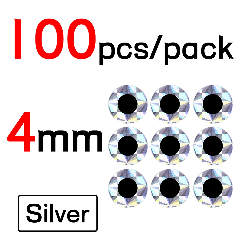 4mm Sliver 100pcs