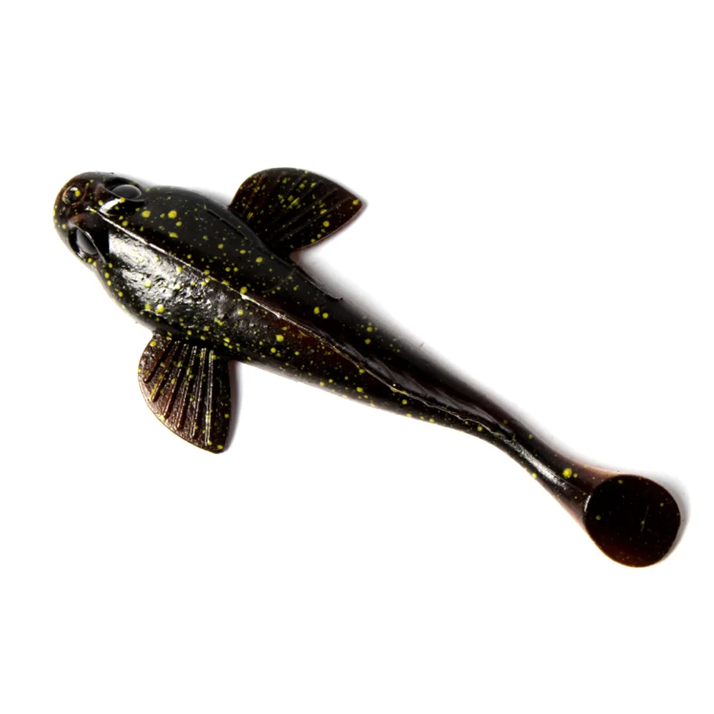 Señuelo de Pesca Goby, cebo suave, Swimbaits, 17g, 12cm, Black Jumping, Dark Sleeper Jig T Tail Bass, señuelo de Pesca Leurre Souple broket, 1 ud. - imagen 3