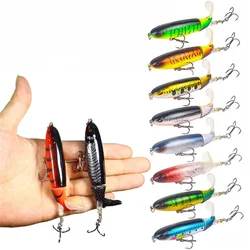Whopper Popper Señuelo Plopper con cola giratoria y cuerpo duro