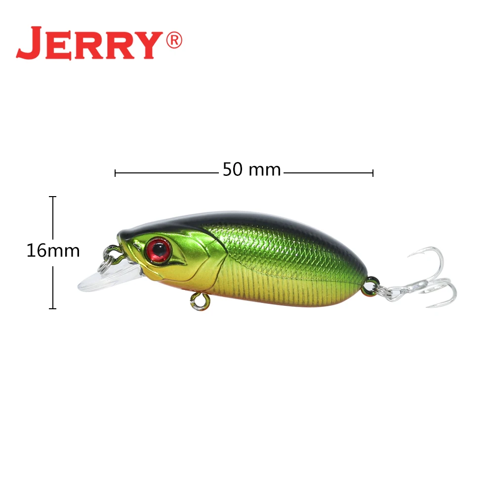 Jerry Triton-señuelo de pesca Wobbler Crankbait, cebo duro para agua dulce y salada, 50mm, Artificial - imagen 5